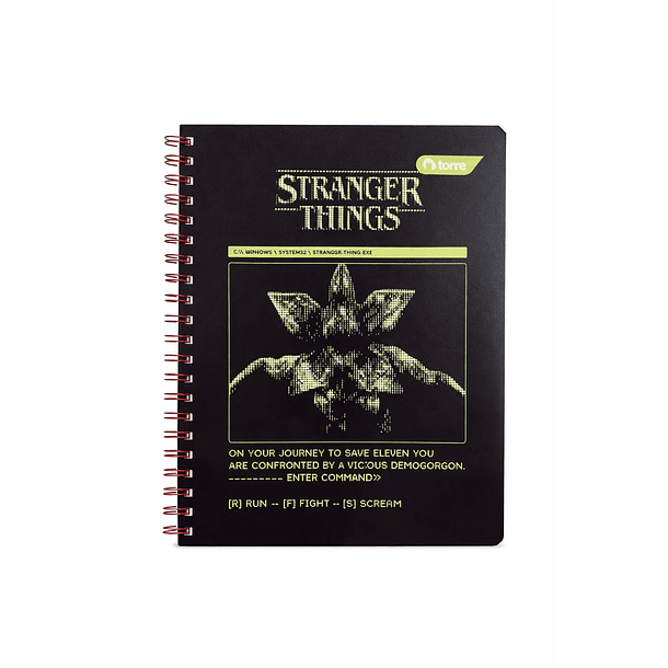 CUADERNO UNIVERSITARIO TORRE 7MM 100H STRANGER THINGS 4