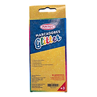 MARCADORES GLITTER 8 COLORES ARTEL 3