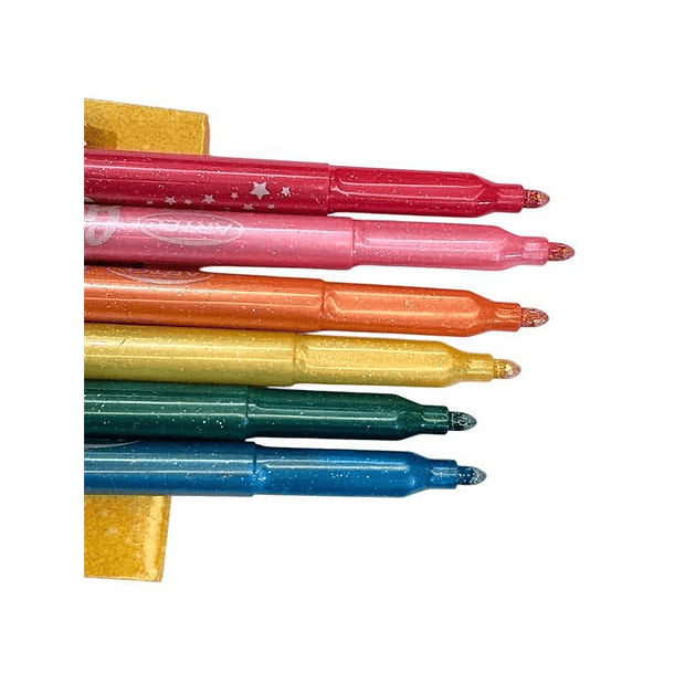 MARCADORES GLITTER 8 COLORES ARTEL 4