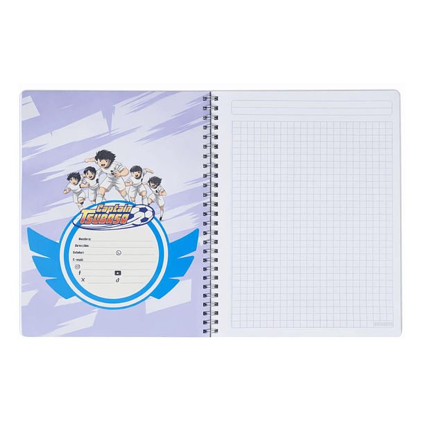 CUADERNO UNIVERSITARIO PROARTE 100H 7MM TSUBASA 12