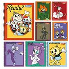 CUADERNO UNIVERSITARIO TORRE 7MM 100H CUPHEAD 1