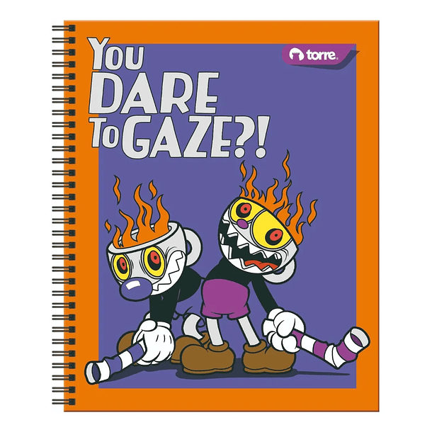 CUADERNO UNIVERSITARIO TORRE 7MM 100H CUPHEAD 7