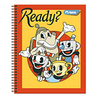 CUADERNO UNIVERSITARIO TORRE 7MM 100H CUPHEAD 8