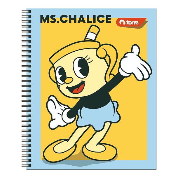 CUADERNO UNIVERSITARIO TORRE 7MM 100H CUPHEAD 9