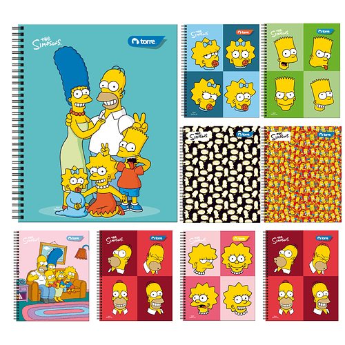 CUADERNO UNIVERSITARIO TORRE LOS SIMPSONS 100H PACK 10 