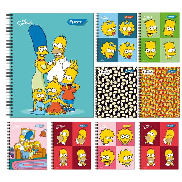 CUADERNO UNIVERSITARIO TORRE LOS SIMPSONS 100H PACK 10  1