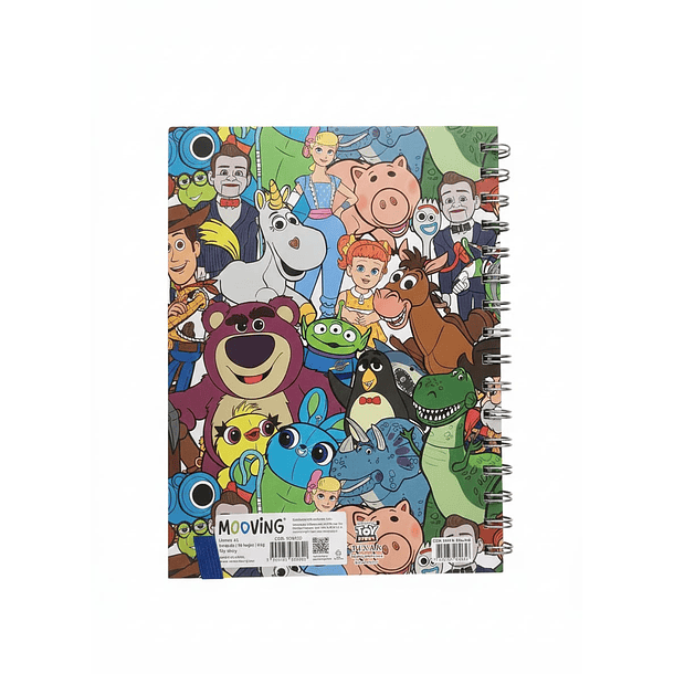 LIBRETA NOTES A5 LÍNEAS MOOVING TOY STORY 4