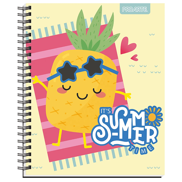 CUADERNO UNIVERSITARIO PROARTE 100H 7MM CUTE PACK 10 5