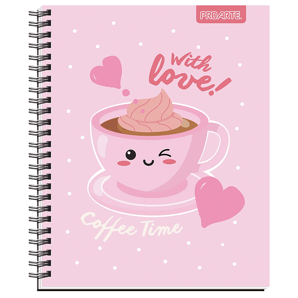 CUADERNO UNIVERSITARIO PROARTE 100H 7MM CUTE PACK 10 10