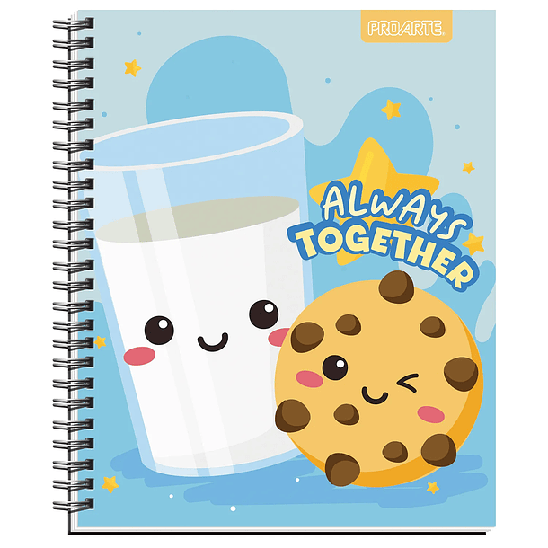 CUADERNO UNIVERSITARIO PROARTE 100H 7MM CUTE PACK 10 11