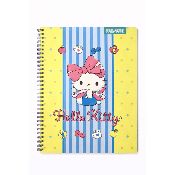 CUADERNO UNIVERSITARIO PROARTE 100H 7MM HELLO KITTY 2026  3