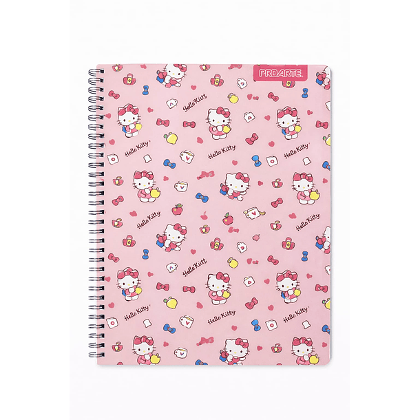 CUADERNO UNIVERSITARIO PROARTE 100H 7MM HELLO KITTY 2026  6