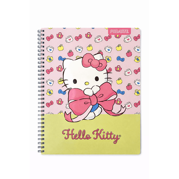 CUADERNO UNIVERSITARIO PROARTE 100H 7MM HELLO KITTY 2026  7