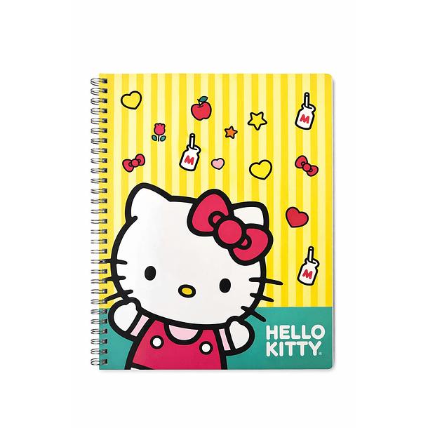 CUADERNO UNIVERSITARIO PROARTE 100H 7MM HELLO KITTY 2026  8
