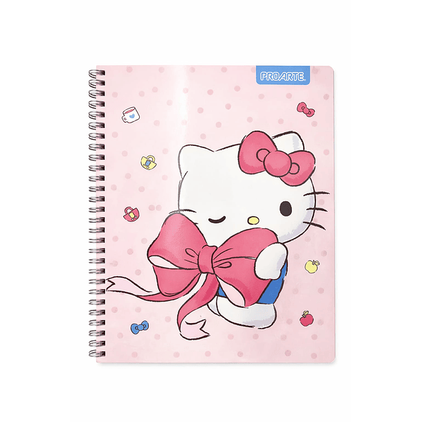CUADERNO UNIVERSITARIO PROARTE 100H 7MM HELLO KITTY 2026  9