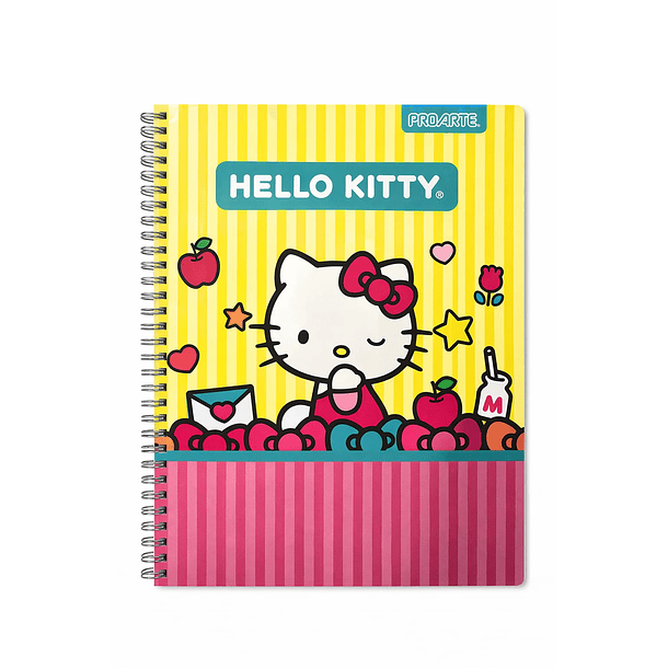 CUADERNO UNIVERSITARIO PROARTE 100H 7MM HELLO KITTY 2026  11