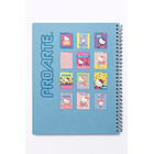 CUADERNO UNIVERSITARIO PROARTE 100H 7MM HELLO KITTY 2026  12