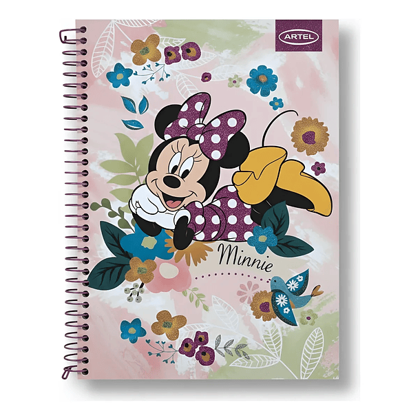 CUADERNO TRIPLE 150H 7MM MINNIE MOUSE FLOWERS ARTEL 3