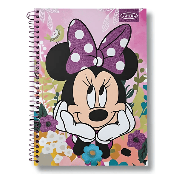CUADERNO TRIPLE 150H 7MM MINNIE MOUSE FLOWERS ARTEL 2