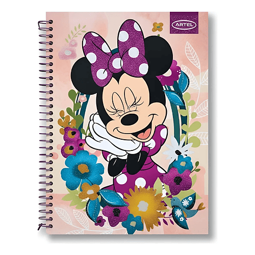 CUADERNO TRIPLE 150H 7MM MINNIE MOUSE FLOWERS ARTEL