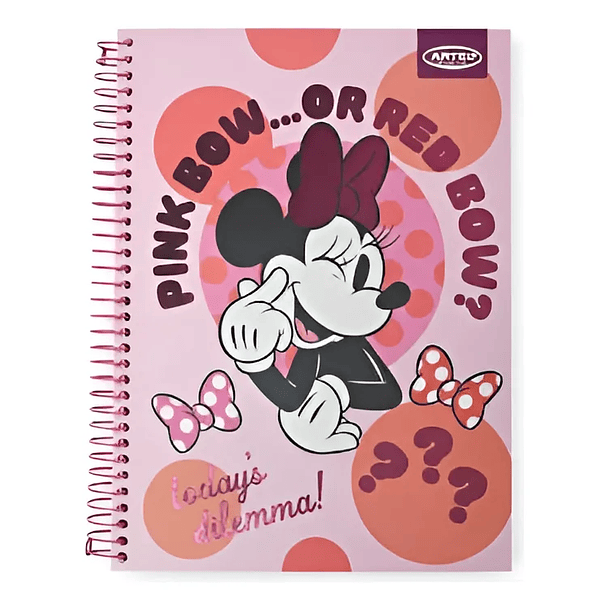 CUADERNO TRIPLE 150H 7MM MINNIE MOUSE COLLAGE ARTEL 4