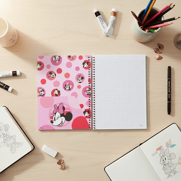 CUADERNO TRIPLE 150H 7MM MINNIE MOUSE COLLAGE ARTEL 8