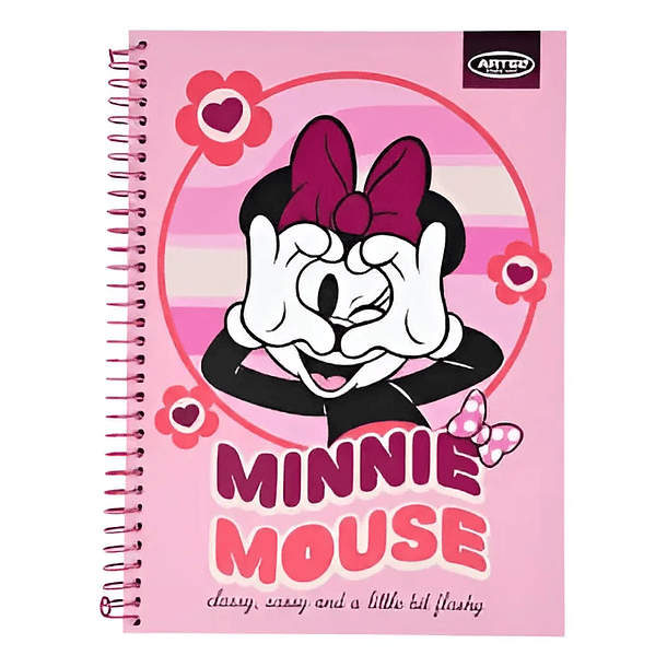CUADERNO TRIPLE 150H 7MM MINNIE MOUSE COLLAGE ARTEL 1