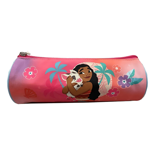 ESTUCHE ESCOLAR MOANA PRINCESAS DISNEY CILINDRO 1