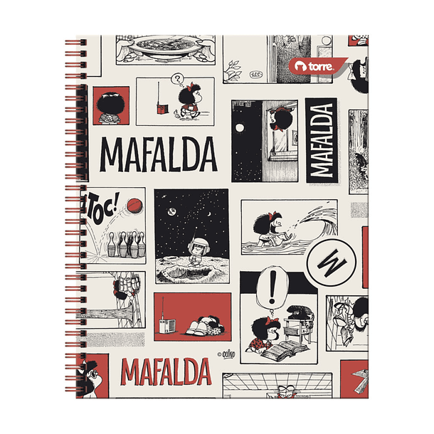 CUADERNO UNIVERSITARIO TORRE 7MM 100H MAFALDA 5