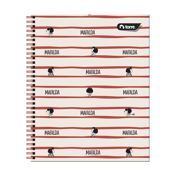 CUADERNO UNIVERSITARIO TORRE 7MM 100H MAFALDA 9