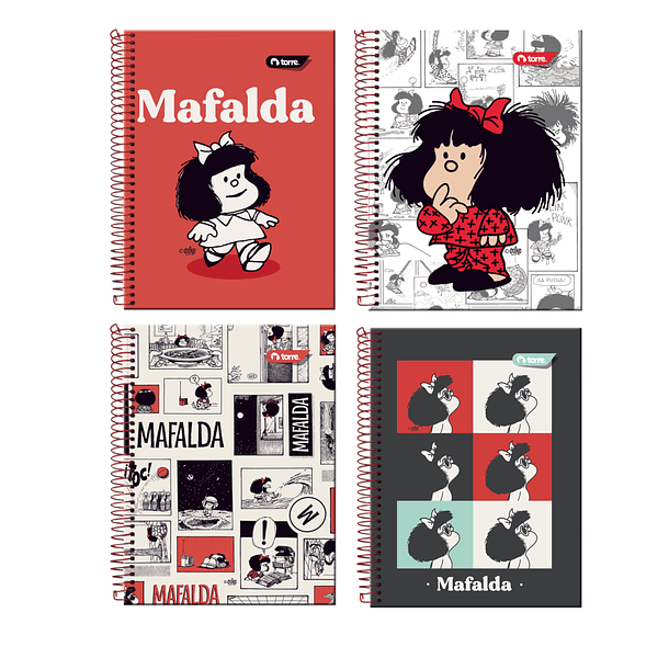 CUADERNO TRIPLE 150H 7MM TORRE MAFALDA 1