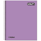 CUADERNO UNIVERSITARIO CHROMA PASTEL 7MM 100H COLON PACK 8 4