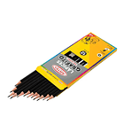 LÁPICES DE GRAFITO ARTEL HB N°2 SIN GOMA CAJA 12  3