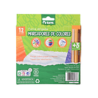 PLUMONES TORRE 12 COLORES + 3 TONOS PIEL PUNTA FINA 3