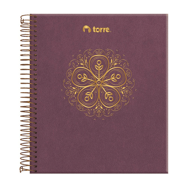 CUADERNO UNIVERSITARIO BOOK VELVET 120H 7MM 3M TORRE 2