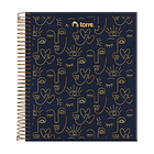 CUADERNO UNIVERSITARIO BOOK VELVET 120H 7MM 3M TORRE 4