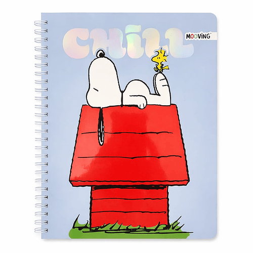 CUADERNO UNIVERSITARIO MOOVING 7MM 100H SNOOPY