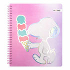 CUADERNO UNIVERSITARIO MOOVING 7MM 100H SNOOPY 2