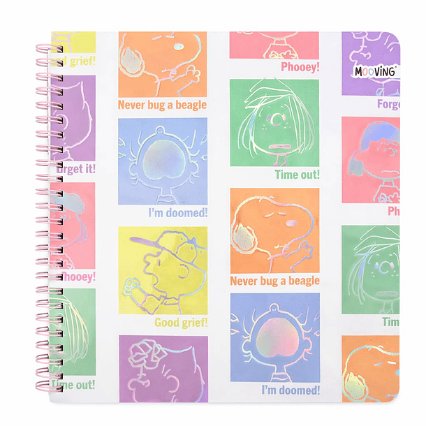CUADERNO UNIVERSITARIO MOOVING 7MM 100H SNOOPY 5