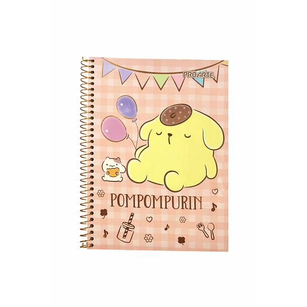 CUADERNO TRIPLE CARTA PROARTE 7MM 150H POMPOMPURIN  3