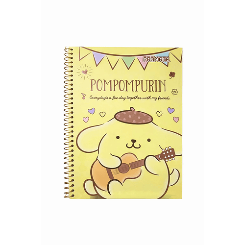 CUADERNO TRIPLE CARTA PROARTE 7MM 150H POMPOMPURIN 