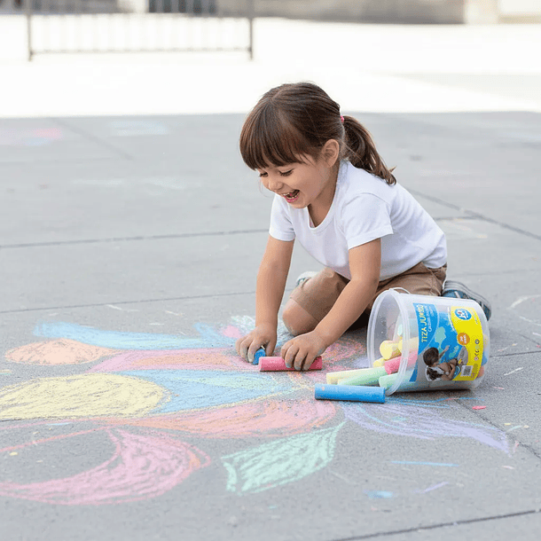 TIZA JUMBO 20 UN COLORES PARA DIBUJO Y ESCRITURA JM 3