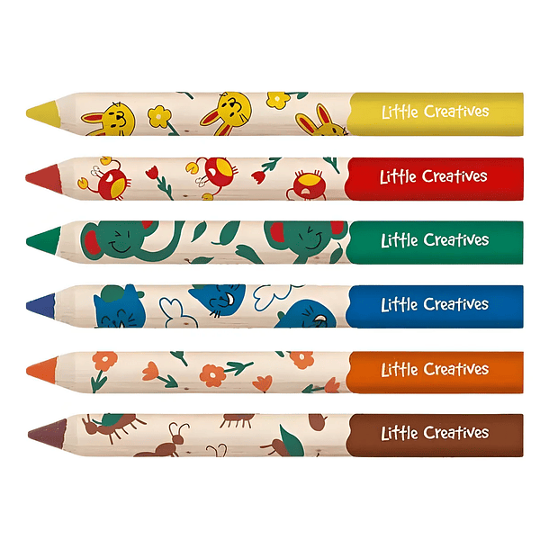 LÁPIZ DE COLOR MY FIRST FABER DE CASTELL 6 COL + SAC 2