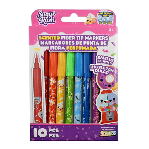 MARCADORES DE PUNTA DE FIBRA PERFUMADA SCENTOS