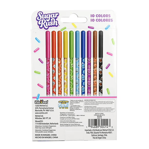 MARCADORES DE PUNTA DE FIBRA PERFUMADA SCENTOS 4