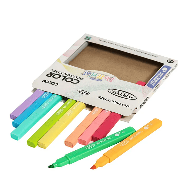 DESTACADORES PASTEL ARTEL X12 COLORES 3