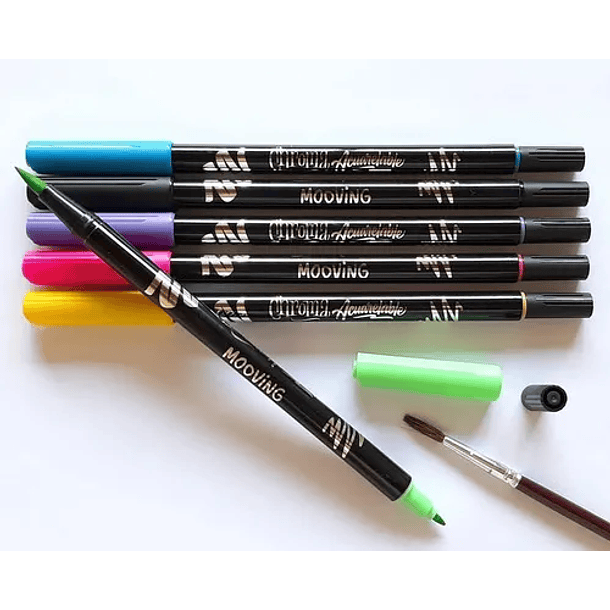 MARCADORES CHROMA ACUARELABLES MOOVING X6 2