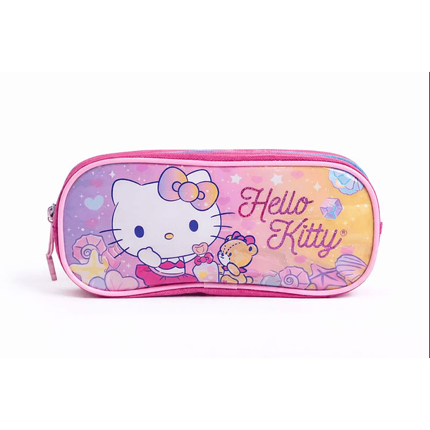 ESTUCHE LAPICES ESCOLAR HELLO KITTY ROSADO 2
