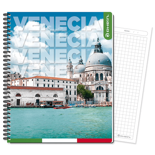 CUADERNO UNIVERSITARIO TRAVEL 100H 7MM RHEIN PACK 10 