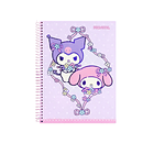 CUADERNO TRIPLE CARTA PROARTE 7MM 150H MY MELODY KUROMI 1
